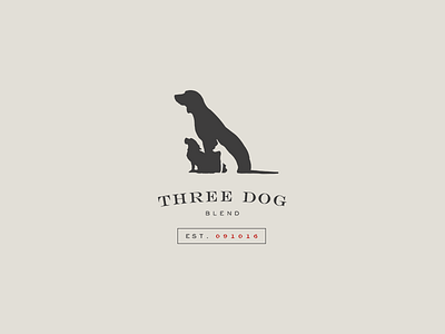 Three Dog Stamp Design