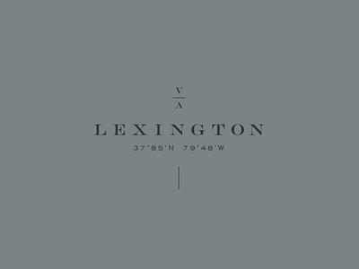 Lexington Logo lexington logo minimal virginia