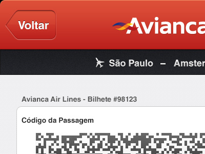 Avianca Airlines airlines app barcode code iphone qrcode ticket