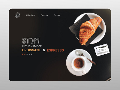 Bakery Landing Page bakery brown color design image landing landing page minimal swipe ui ux web web design