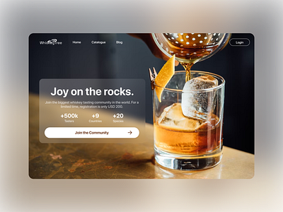 WhiskeyTree I Tasting Community Landing Page