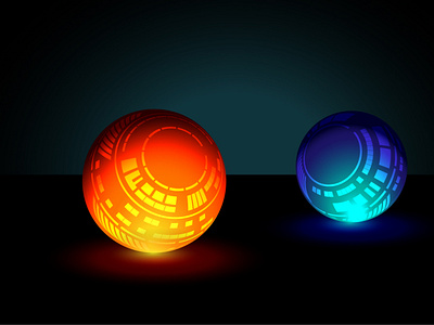 boules lumineuses3D