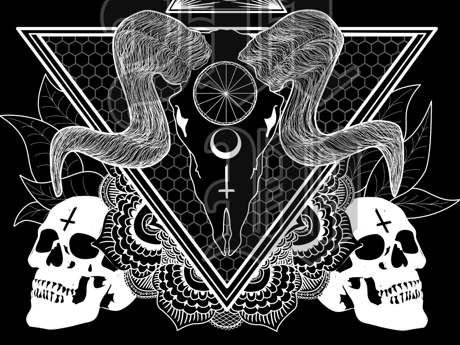 Dark/Gothic/Metal or Tattoo inspired graphic design by Mandell Forrest on Dribbble
