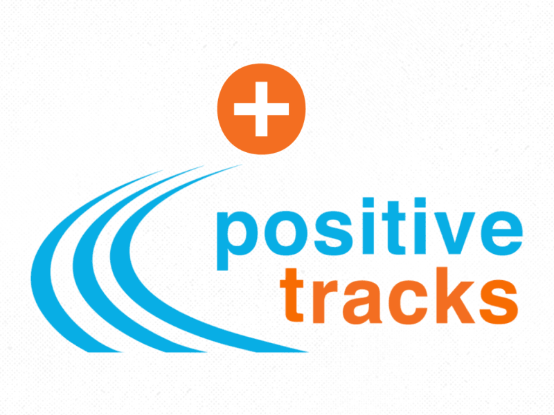 Positive Tracks // Logo Opener 2d animation logo animation mograph motion design motion graphics