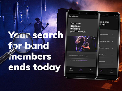 Band formation app design concept