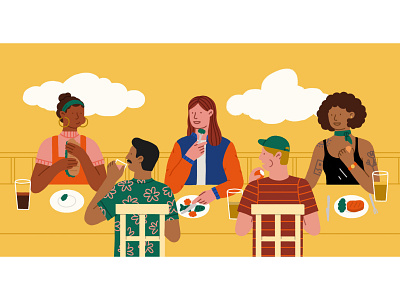 Dinner Party by Petra Sitaru on Dribbble