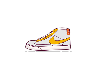 nike blazer doodle