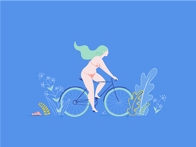 Women On Bike adventure bike cycling flower leaf nature plants ride women