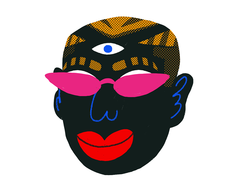 Third eye coolguy evileye face halloween sunglasses thirdeye