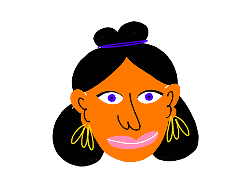 Making a face animation face gif girl making a face portrait portrait animation tongue out