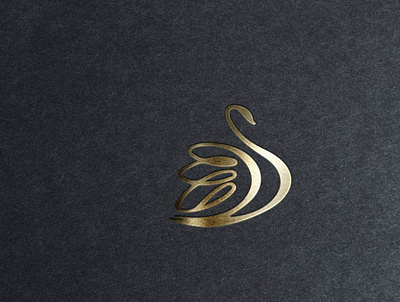 golden swan ( animal logo ) animation branding design graphic design illustration logo