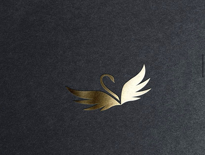 golden swan ( animal logo ) animation branding design graphic design illustration logo