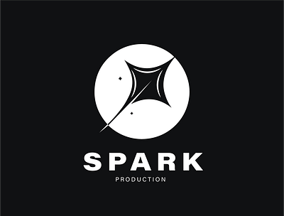 spark logo for a production company animation branding company graphic design illustration ux