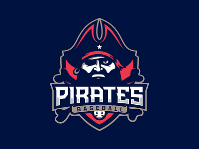 Pirates ball baseball bone emblems illustration logo logotype pirate sale shutterstock