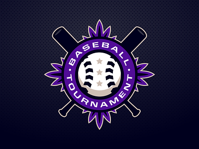 Baseball tournament ball baseball branding design emblem emblems game illustration logo logotype mark sport
