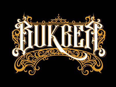 bukber victorian typo calligraphy typogaphy victorian vintage