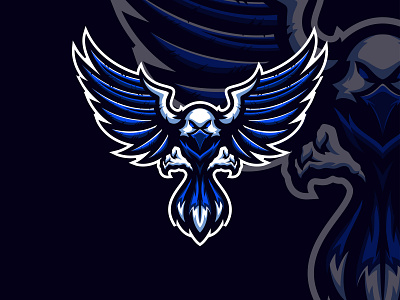 Eagle masscot logo esport