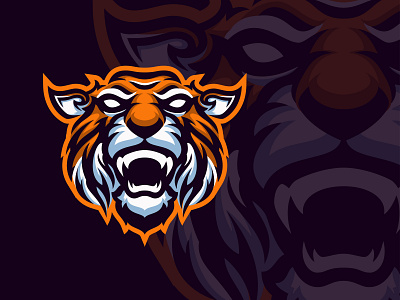 Tiger masscot logo esport animallogo cat logo design esport esportlogo gaming logo illustration logo logo animal logo gaming tiger illustration tiger logo vector