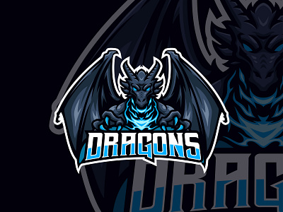 Dragon masscot logo esport animallogo designlogo dragonillustration dragonlogo esport esportlogo gamelogo gaming illustration logo logodesign logoesport logogame masscotlogo opencomision