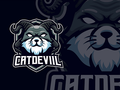 Catdevil masscot logo esport