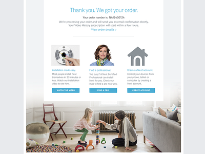 Nest Order Confirmation comfort email helpful nest order confirmation resourceful