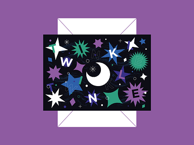 Twinkle Twinkle baby colour design fun greeting card illustration illustrator pattern sky star stars