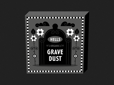 Spooky Season 💀 black grey halloween illustration illustrator lettering skull spooky tombstone