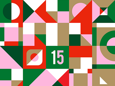 15 christmas colour geometric pattern patterns xmas
