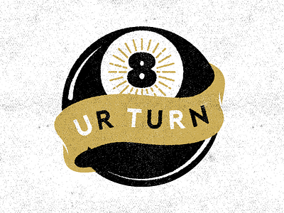 Ur turn 💀 8 ball grain illustration illustrator tattoo texture