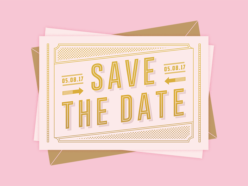 Save The Dates By Neil Rook On Dribbble