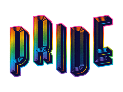 Pride 🌈 fun lettering lgbtq pride rainbow type typography