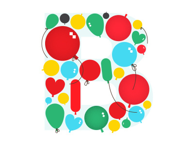 B is for Birthday by Neil Rook on Dribbble