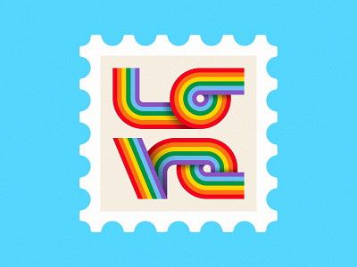 🖤❤️L🧡O💛V💚E💙💜 colour illustration lettering love pride rainbow type typography
