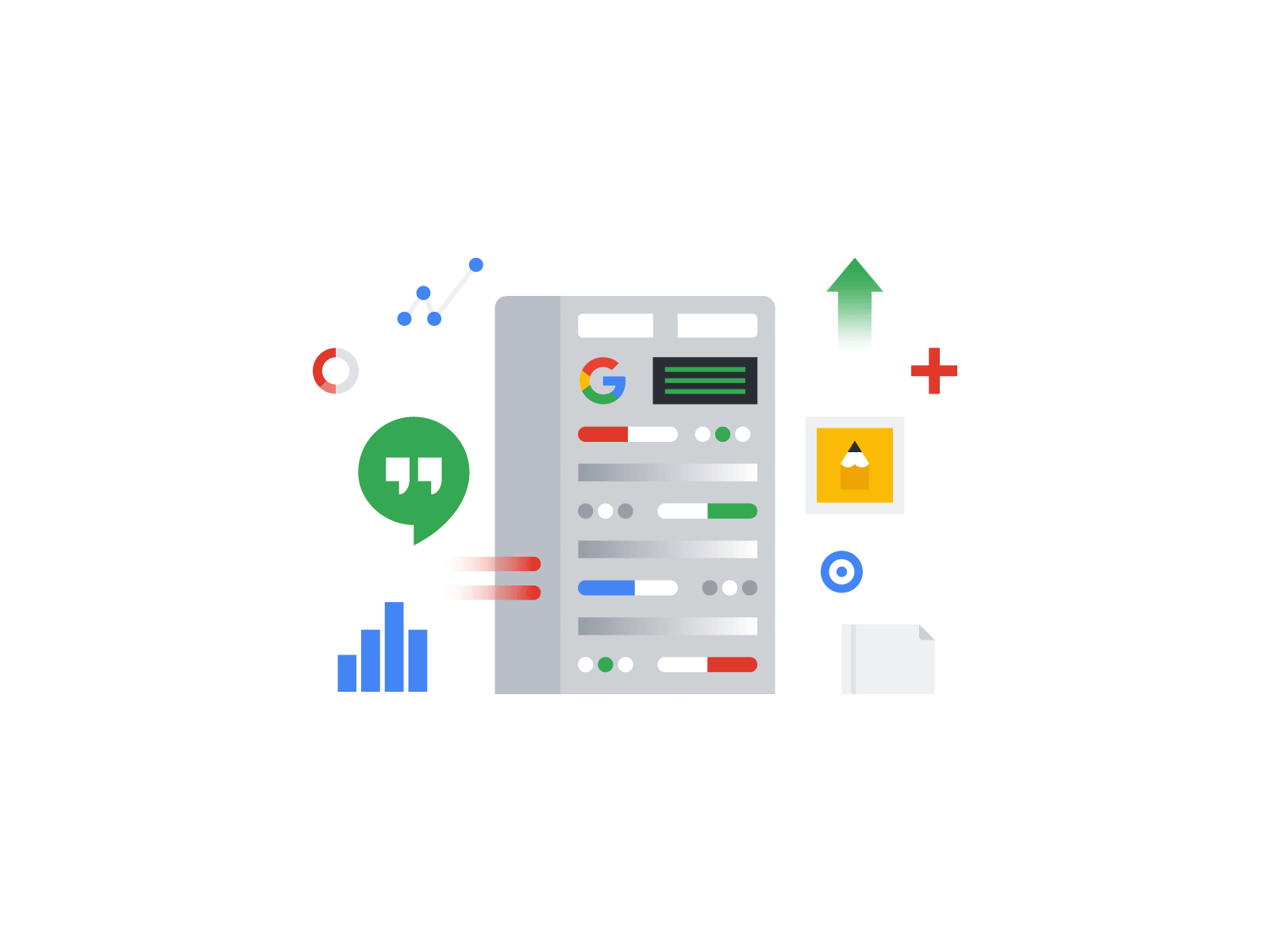 Google branding color colour design google google design icons illustration illustrations tech vector