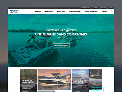 Poirier Marine website danse design gatineau ottawa ui ux web web design website