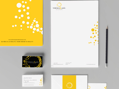 Solarium artist branding business card design logo print stationery website