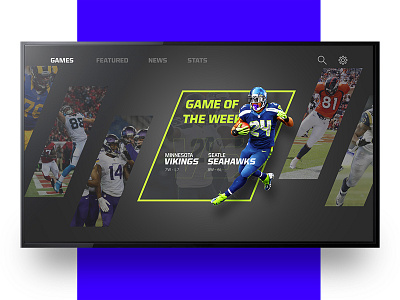 Sports TV User Interface