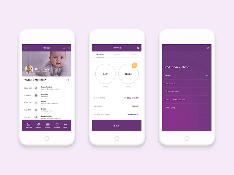 baby tracker app multiple devices