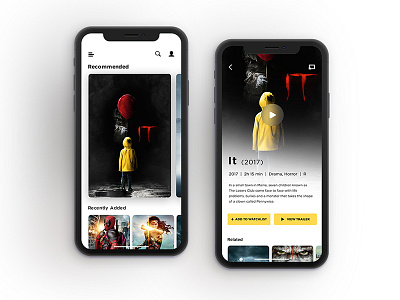 Lander and PDP page inspiration inspiration iphone iphonex mobile movie pdp television ui user ux
