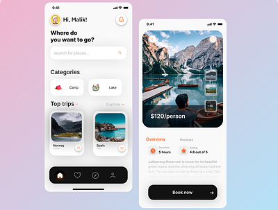 travel app design figma mobile app ui uxui