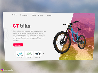 bike concept design bike biker branding concept design design gt bike ui web