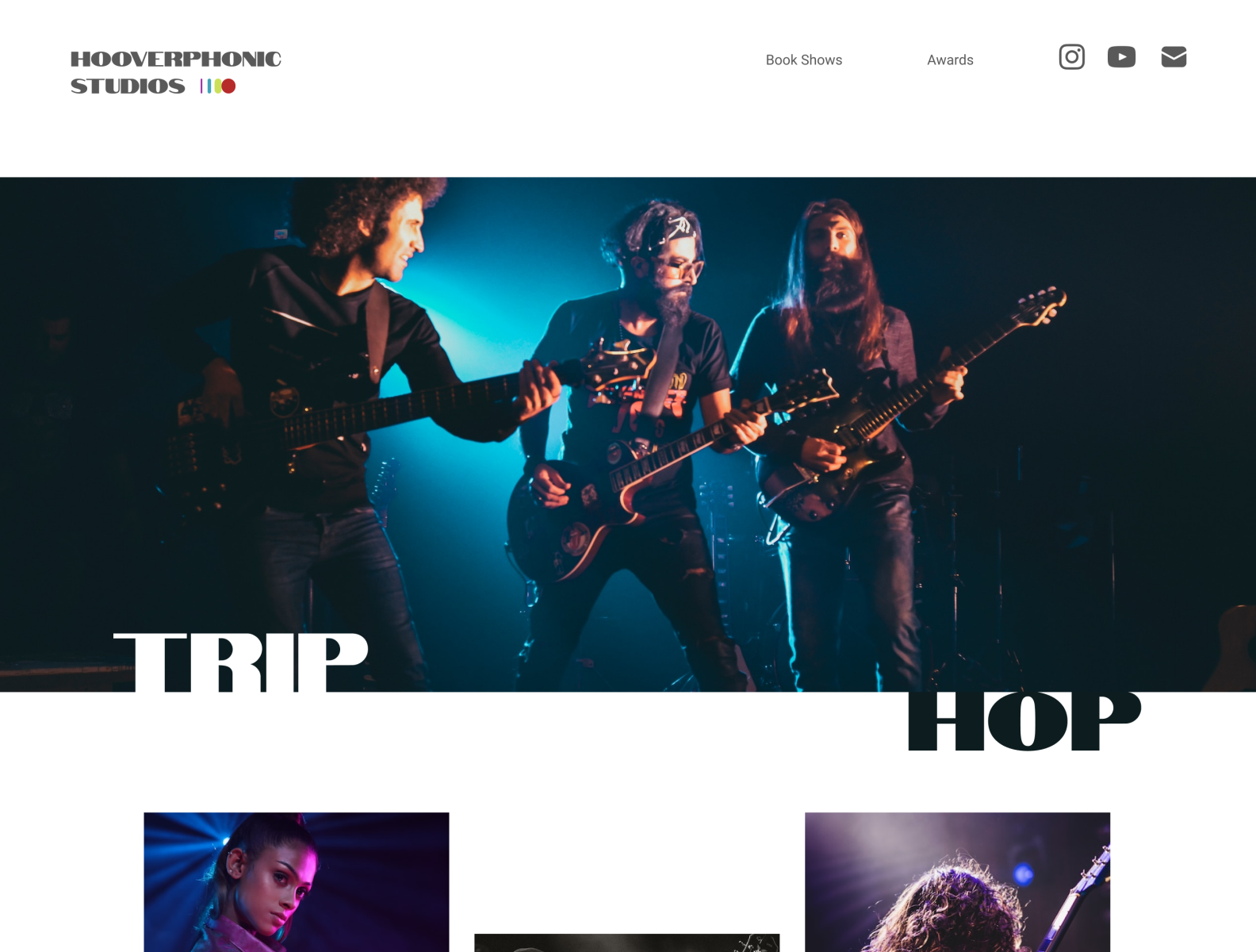 Music band Landing page by Prabhahar Raja on Dribbble