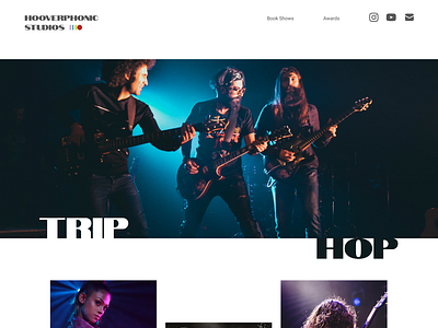 Music band - Landing page