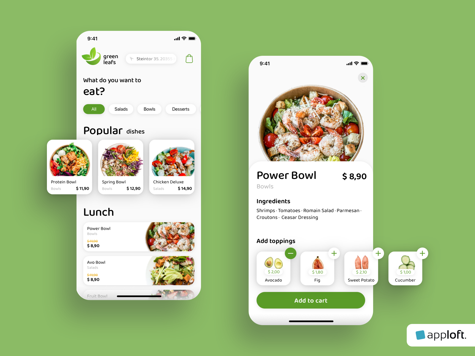 Food Delivery – Mobile App Design by apploft. on Dribbble