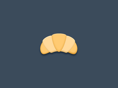 Croissant icon illustration