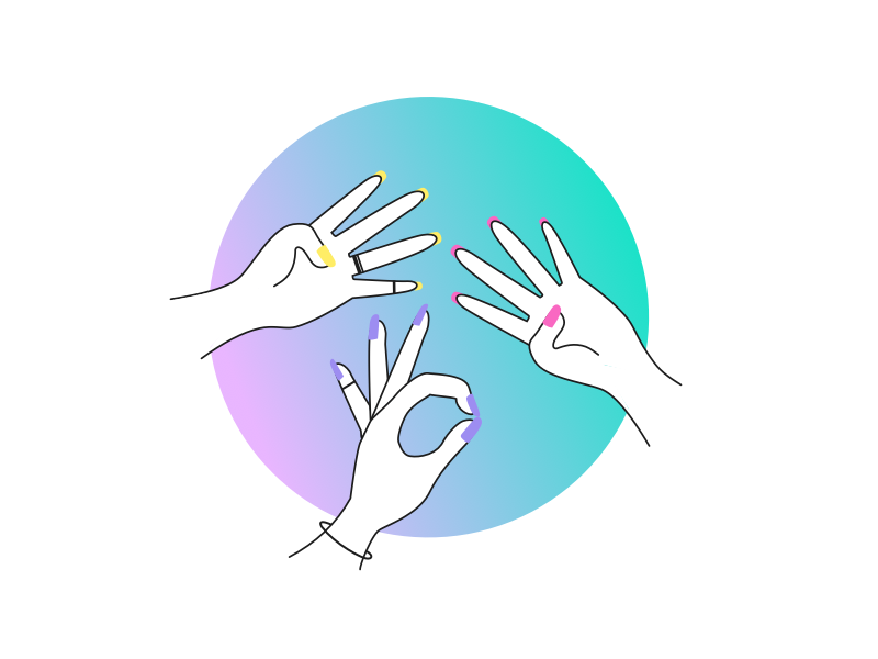 404 hands illustration hands just for fun