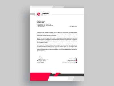 Creative Letterhead Design branding business card corporate design graphic design illustrator letterhead vector design