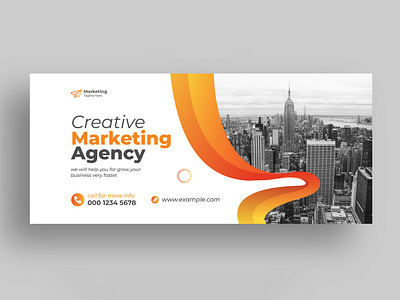 Corporate digital Marketing social media cover art design