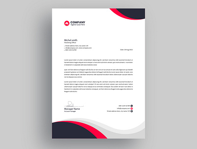 Corporate Creative Letterhead Design branding corporate design creative letterhead design graphic design letterhead letterhead design