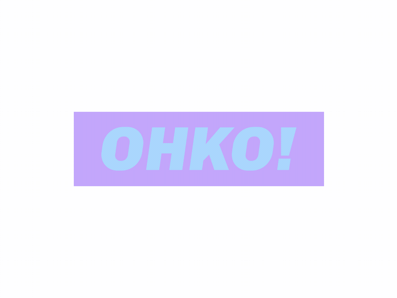OHKO Logo Animation 2d animation gaming gaminglogo logo logoanimated motion motiongraphics ohko